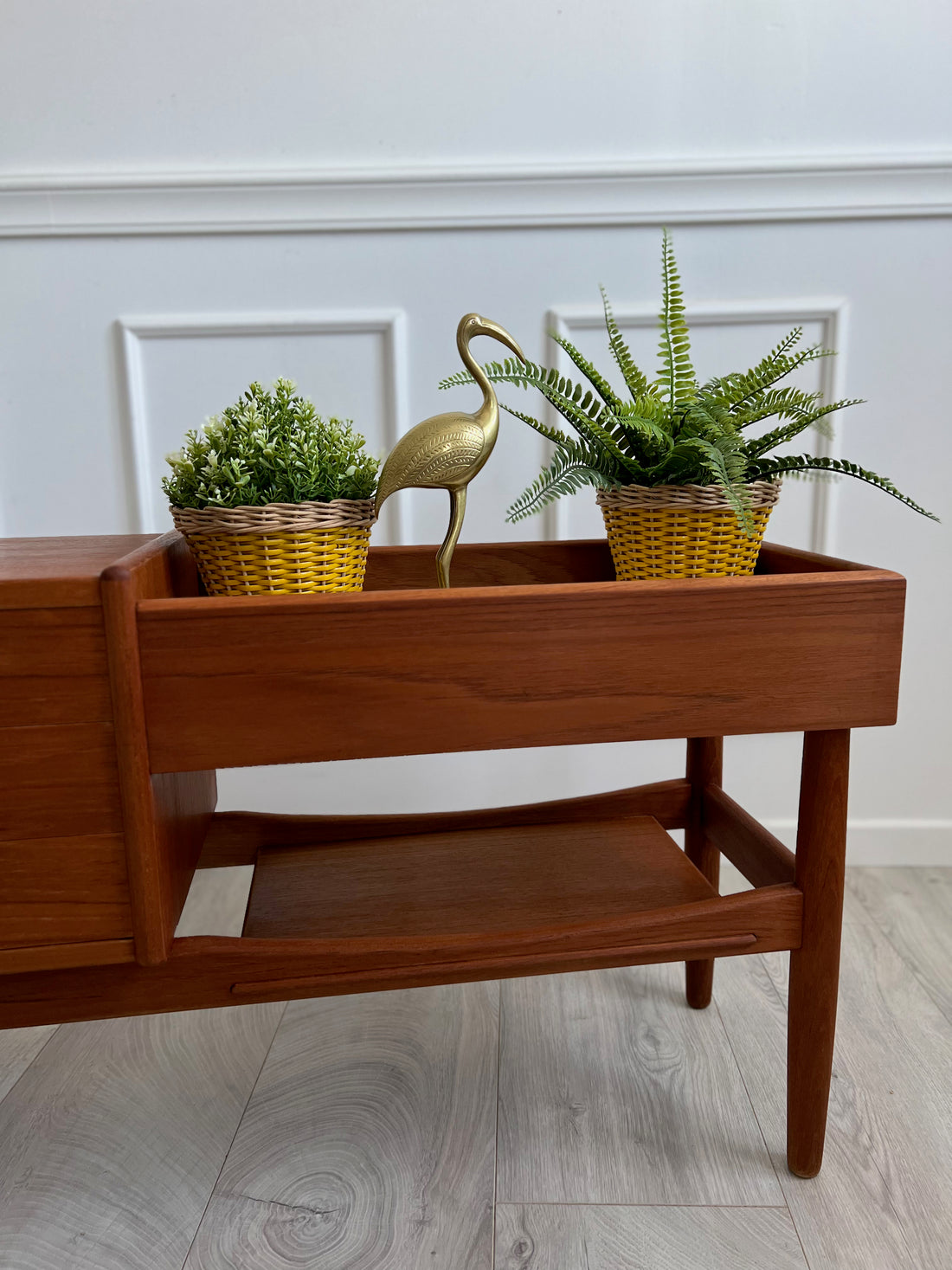 Jardinière en teck Arne Iversen - Danemark - 1960 (livraison incluse)