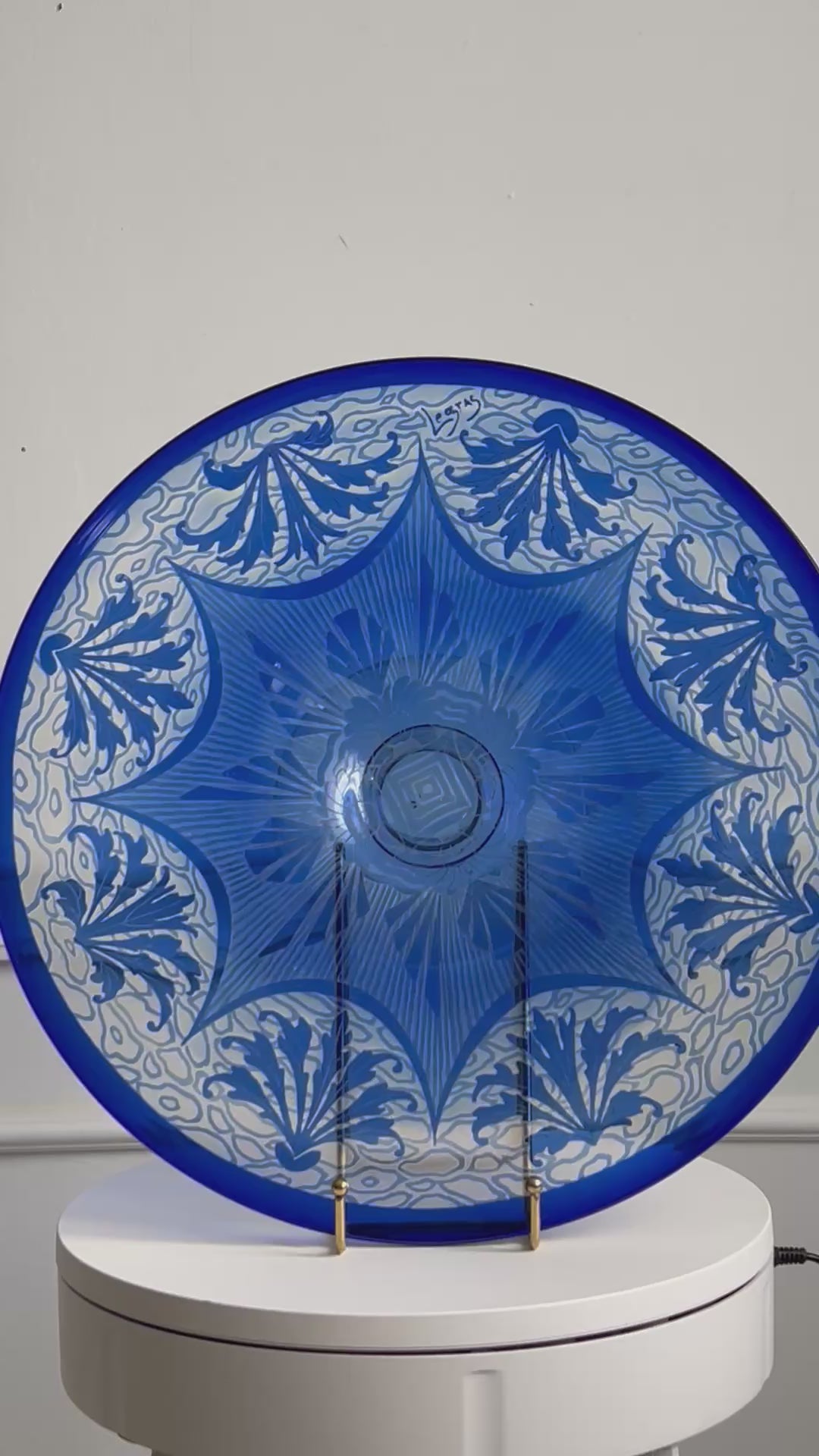 Grande coupe Legras Art Déco
