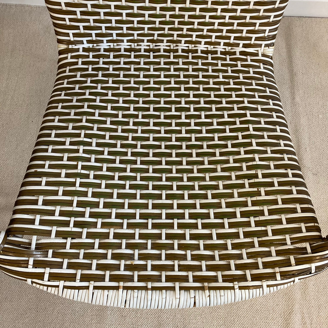 Fauteuil scoubidou vintage Londres 1960