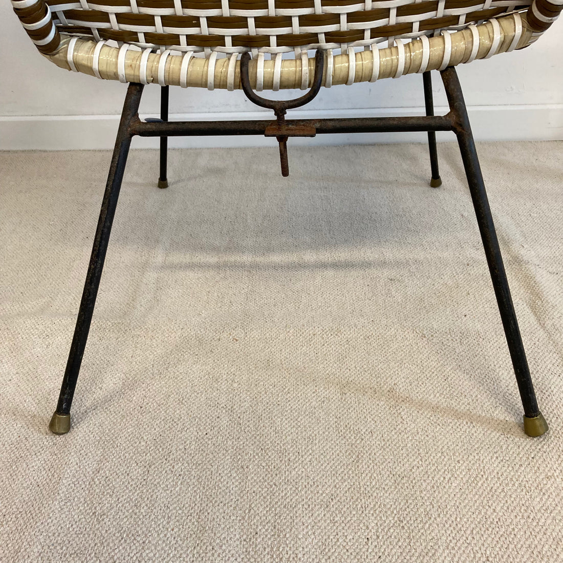 Fauteuil scoubidou vintage Londres 1960