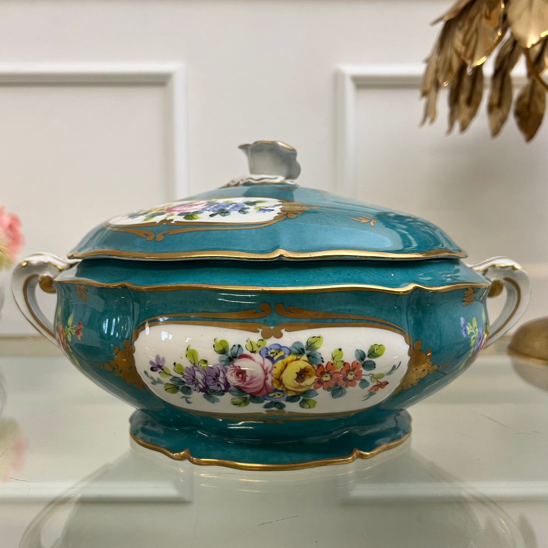 Soupière et plat Sèvres 1920
