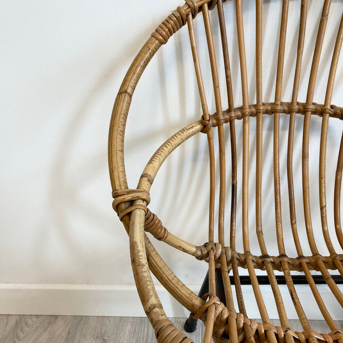 Fauteuil en rotin vintage pour enfants