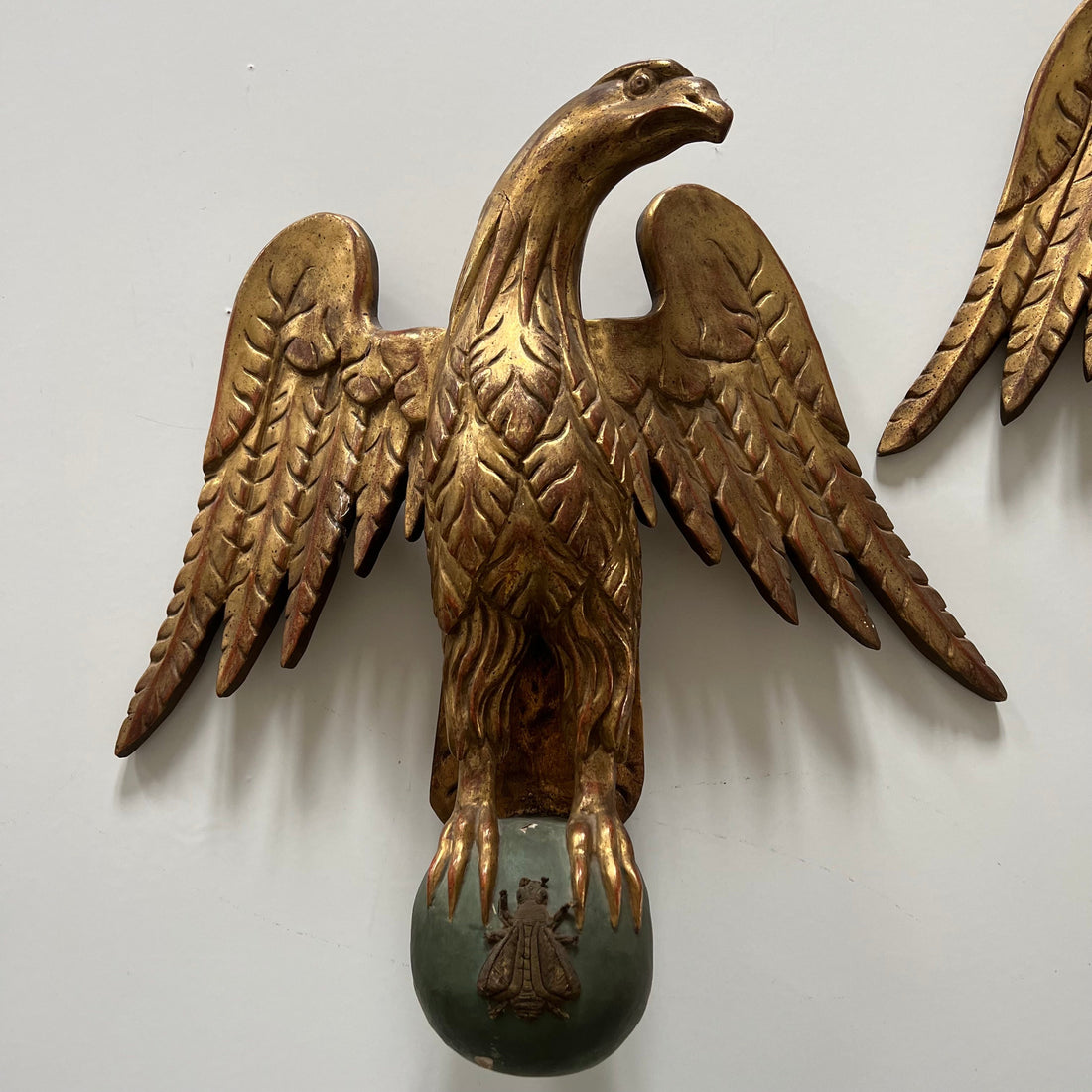 Paire d'aigles d'apparat du XIXème siècle