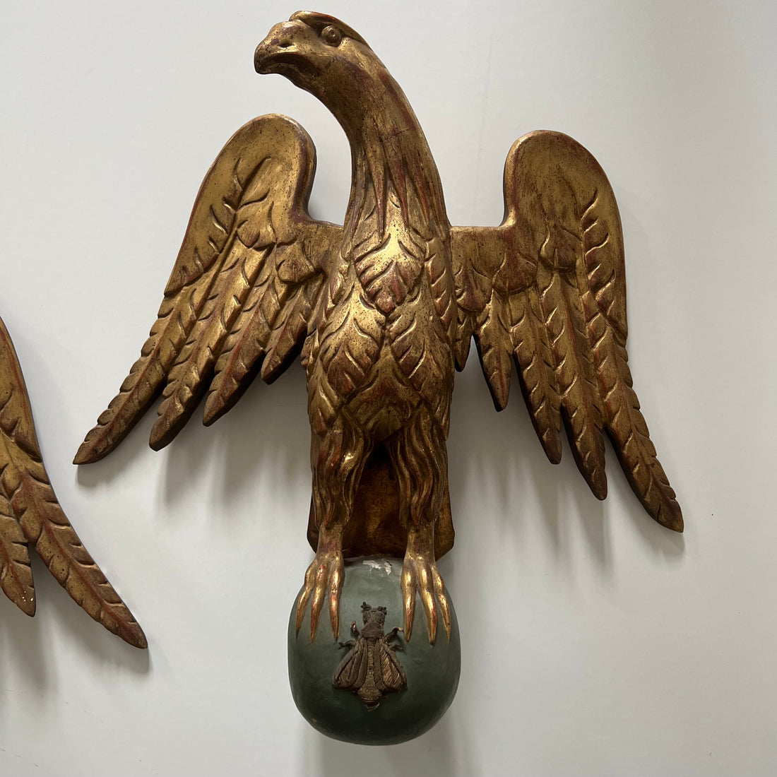 Paire d'aigles d'apparat du XIXème siècle