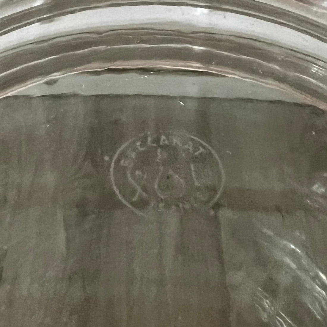 Coupe en cristal de Baccarat vintage