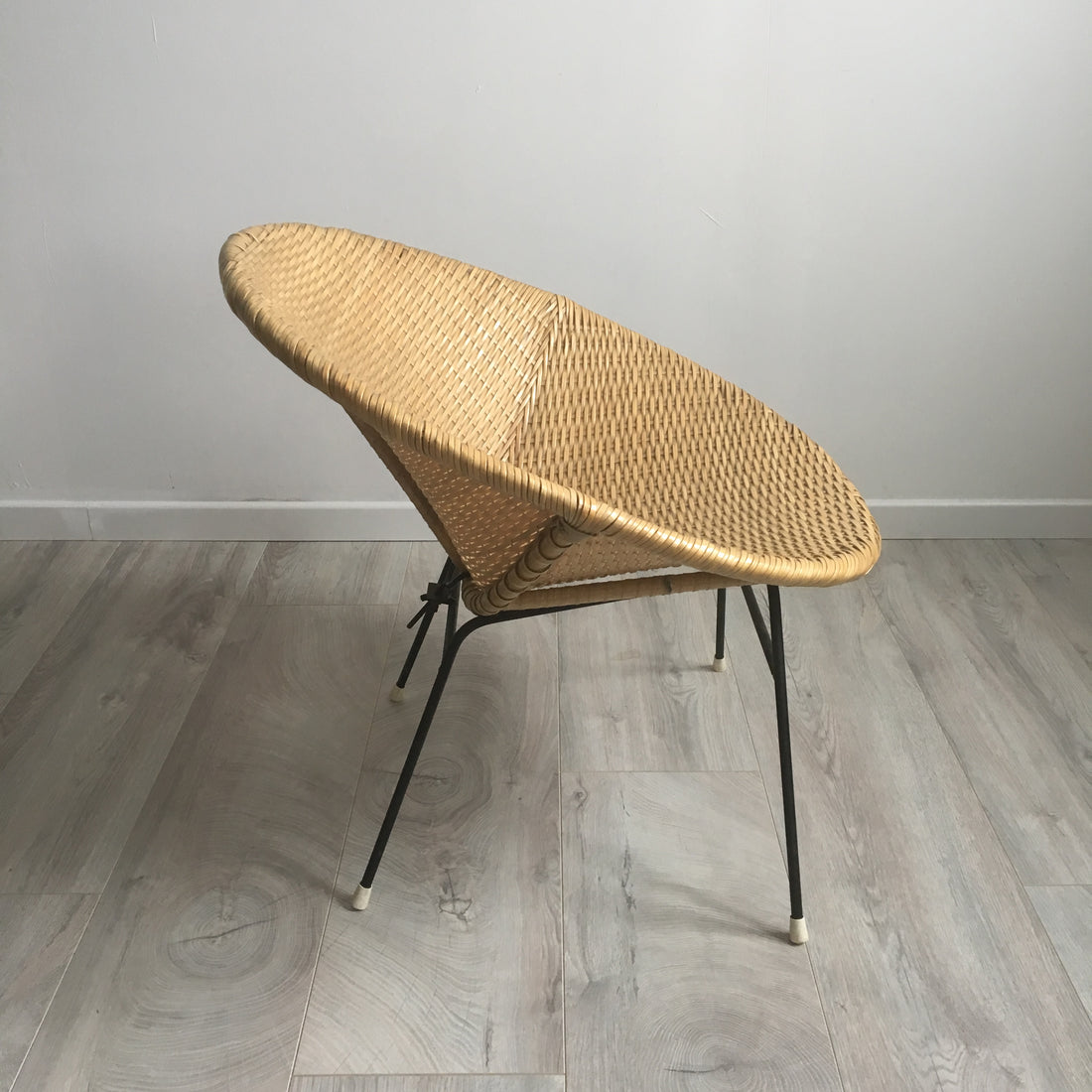 Fauteuil vintage tressé