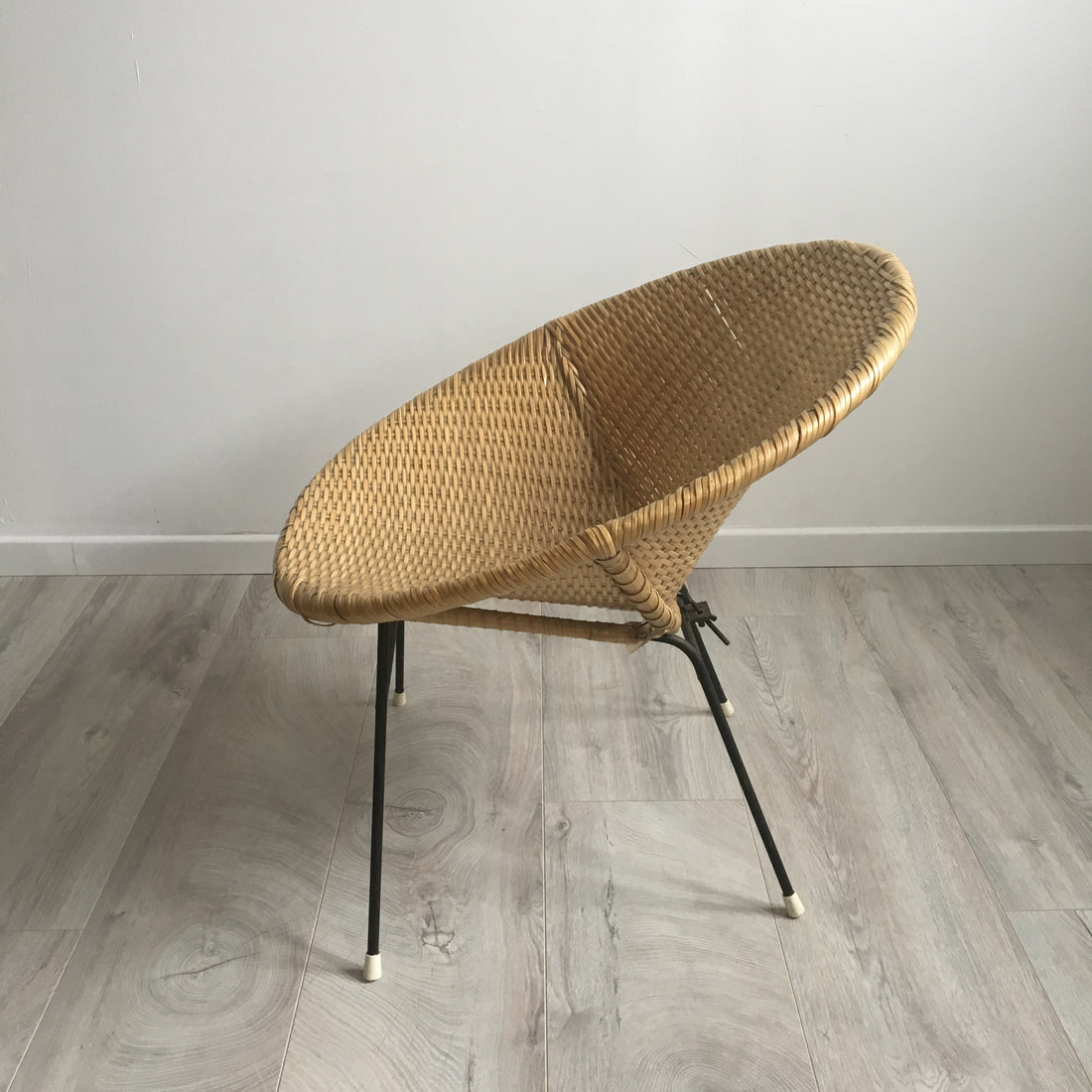 Fauteuil vintage tressé