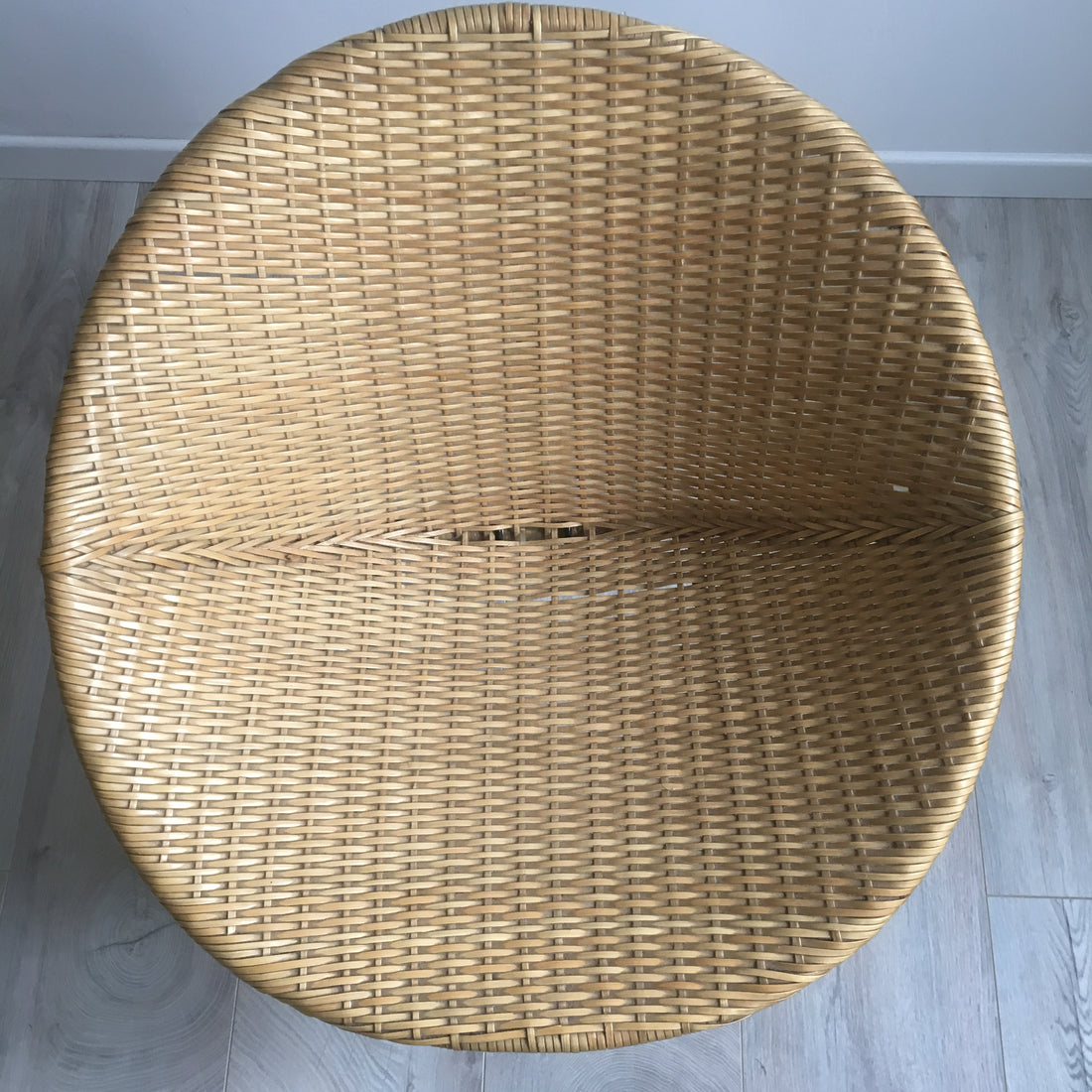 Fauteuil vintage tressé