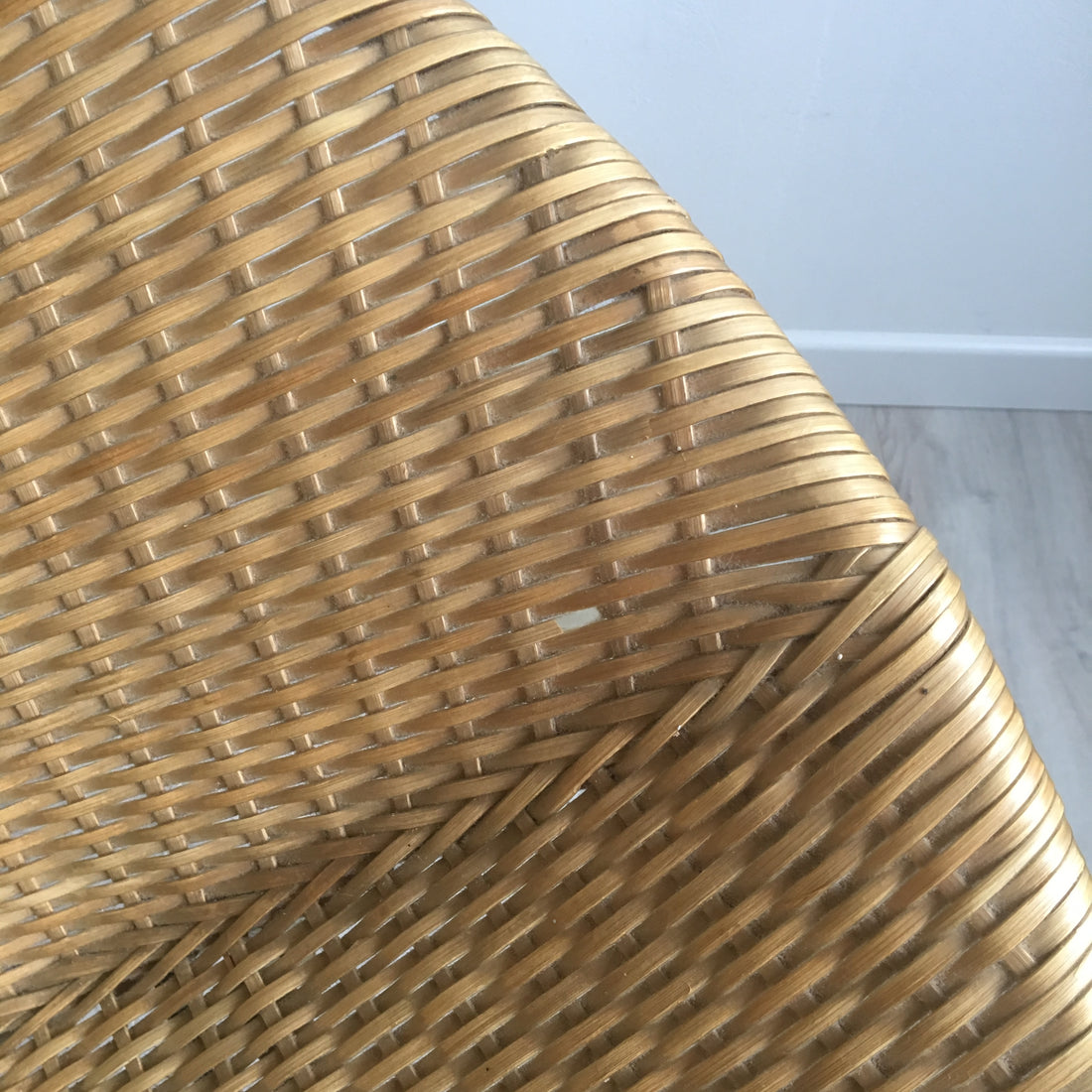 Fauteuil vintage tressé