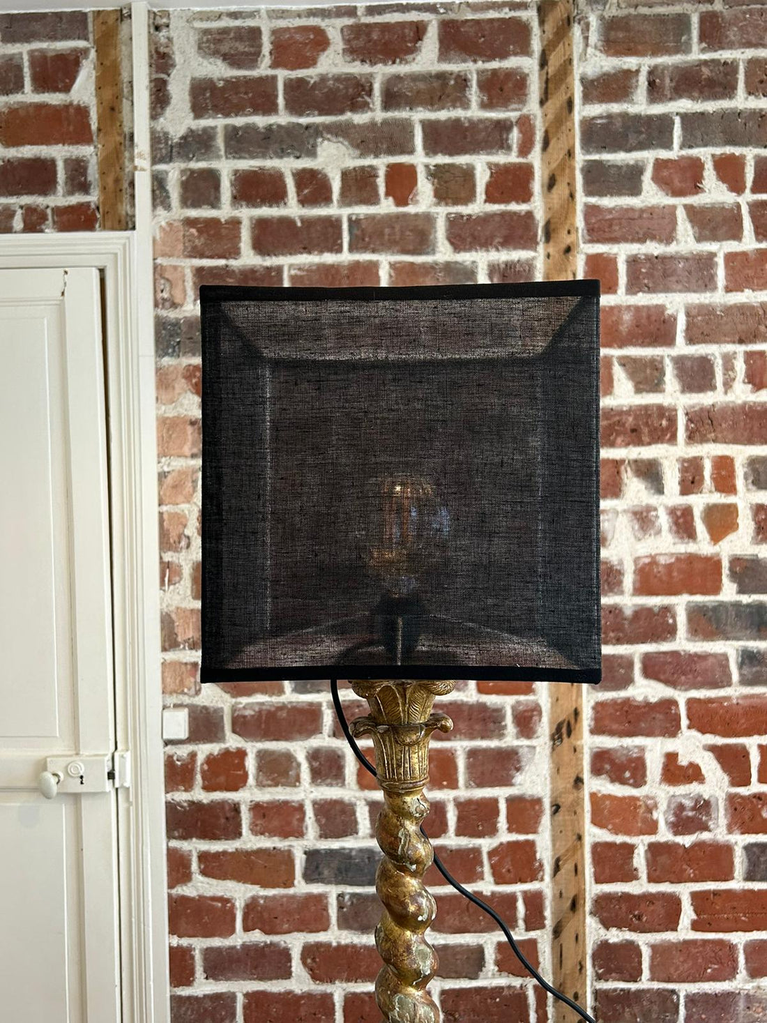 Colonne torsadée du XIXème montée en lampe