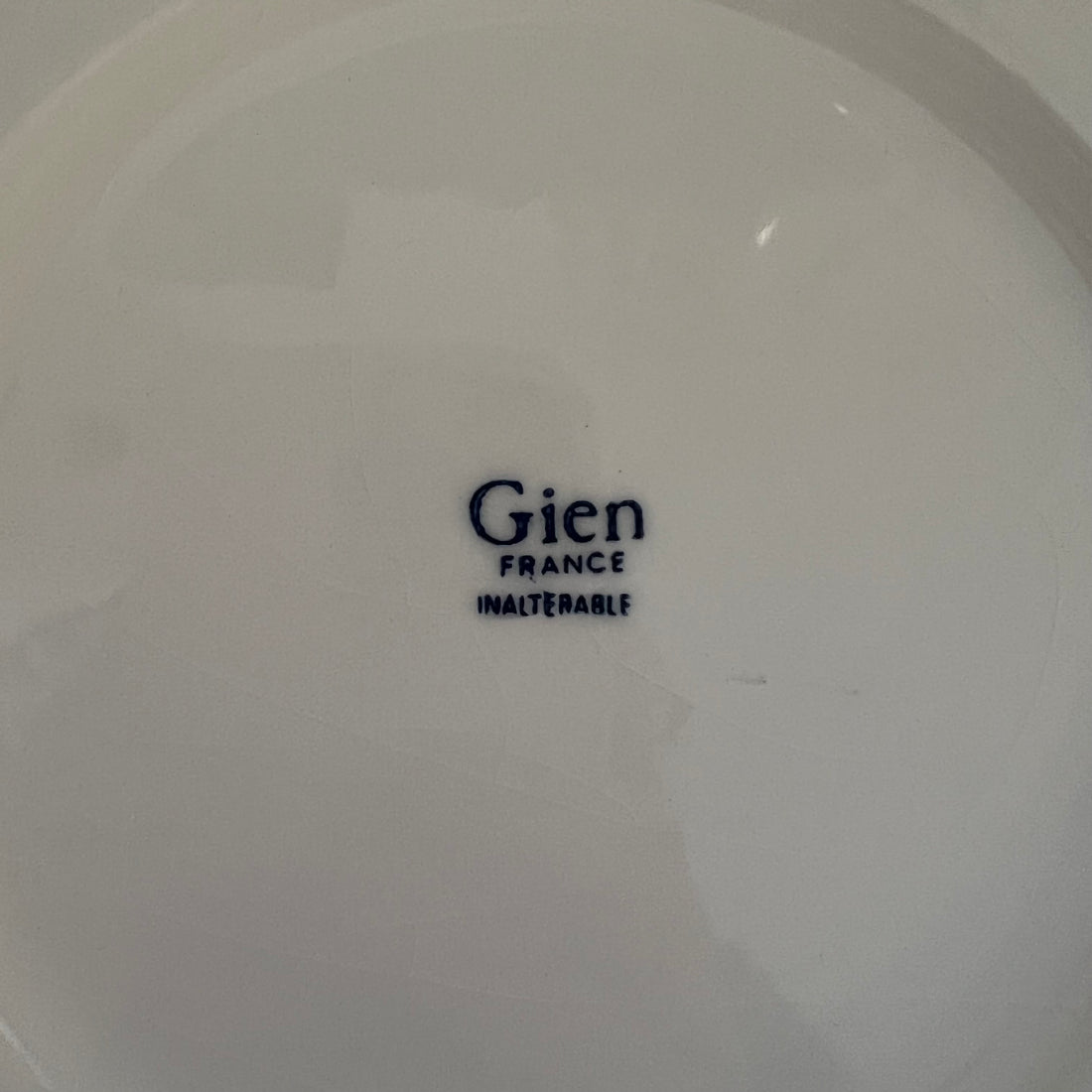 Assiette publicitaire Gien