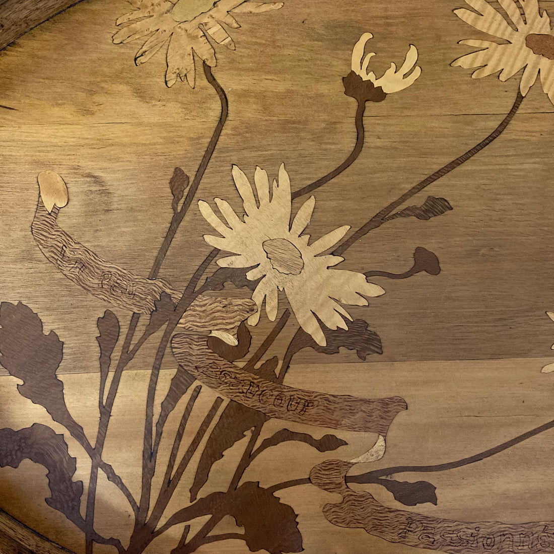 Table à thé parlante Gallé